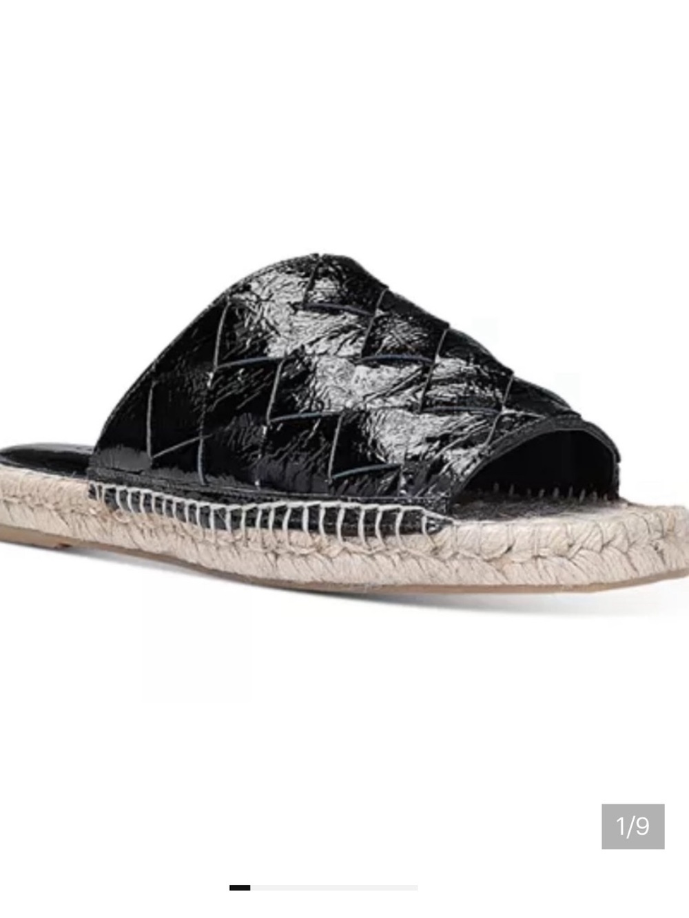 Donald Pliner Women's Nyce Woven Leather Espadrille Slide Sandals 9 - Picture 4 of 4